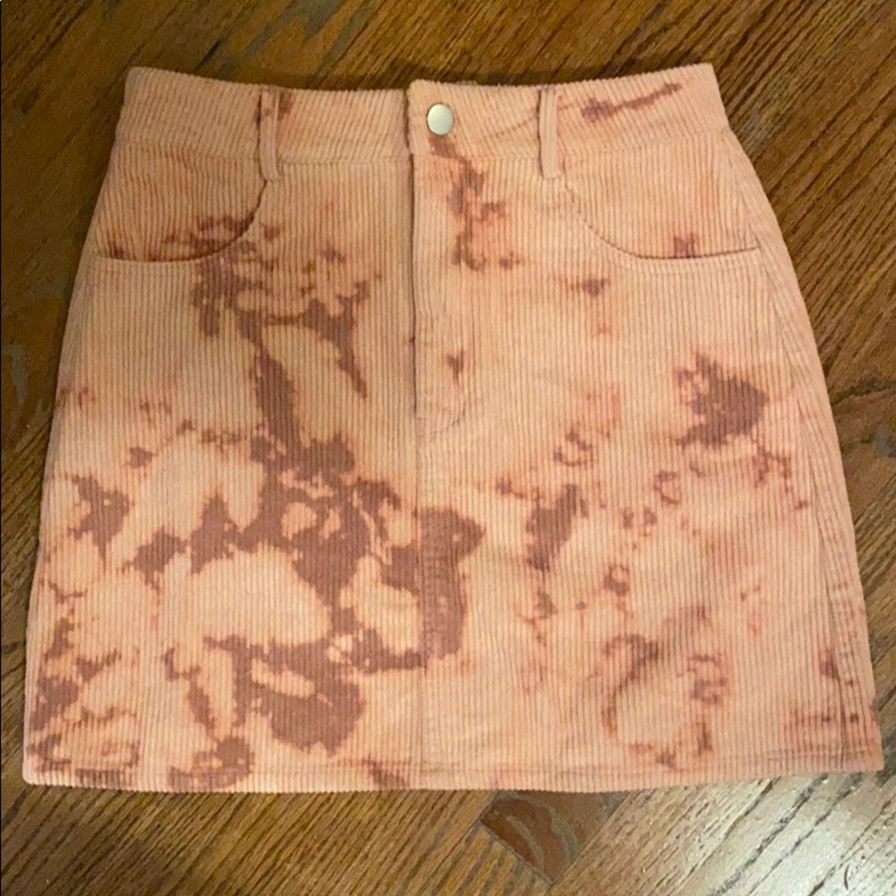 Hazel Brand New Tie Dye Corduroy Skirt